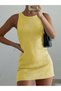 Rochie mini, galben - 3
