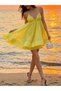 Rochie mini, galben - 3