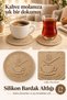 Coffe Saatli̇ Model 2-Piece Coaster Set - 2