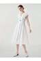 Rochie midi, alb - 3