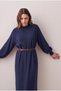 Belted Slim Knit Dress - 4