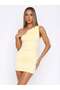 Rochie mini, galben - 2