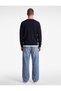 Viscose Blended Long Sleeve Crew Neck Knit Sweater - 4
