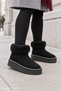 Neli̇s Women's Casual Winter Boots with Fur Inside and Ankle Lining - 7
