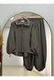 Arlina Collar Detailed Elastic Cuffed Trousers Suit-Nl1047 Khaki - 2