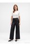 72826 Wide Leather Trousers - 2