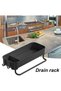 Sponge Holder for Kitchen Sink, Kitchen Sink Caddy Rustproof Dish Sponge Organizer with Detachable D - 3