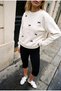 Women's Oversized Ribbon Detailed Sweatshirt - 2