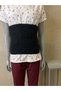 Black Wool Waist Corset - 2