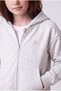 Girl's hooded kangaroo pocket zip-up sweatshirt - 5