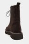 Tempest Bitter Brown Suede Genuine Leather Lace-Up Zipper Detail Thick Sole Women's Boots - 8