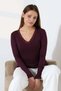 Women's V-Neck Collar Lace Long Sleeve Blouse 22144 - 3