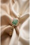 Classic Women's Steel Watch Gold Color & Green Dial Vintage Square Case Elegant Classic Stylish Women's Wristwatch |   Limited Edition 2027 - 6