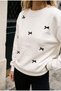 Women's Oversized Ribbon Detailed Sweatshirt - 3
