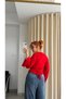 Trendy Corset Detailed Bat Sleeve Blouse - 3