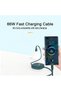 Multi Charger Cable, 66W PD 3 in 1 Retractable Charging Cable Fast Charge with iP/Micro/Type C Port, - 2