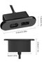 مقبس طاقة مكتبي، منفذ شحن USB/Type-C مدمج 5 فولت/2 أمبير، موسع مقبس حائط للمكتب، للهاتف - 7