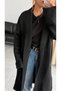 Premium Şardonlu 50% Wool Shawl Collar Long Cardigan - 5