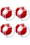 Emergency Stop Button Cover, 4 Pack Plastic Switch Cover Protector, Toggle Switch Push Button Switch - 7