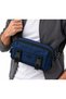 Ecs Unisex Water-Resistant Linen Fabric Cross Shoulder Bag with Adjustable Strap and Multiple Compartments for Daily Use, Navy Blue