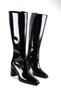 Block Heeled Patent Leather Women's Boots - 4