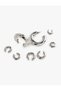 4-Piece Hoop and Cartilage Earring Set - 3
