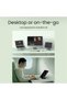 لوحة مفاتيح بلوتوث قابلة للطي من Cube Pocket مع لوحة لمس - تصميم ثلاثي الطيات فائق المحمولية، تخطيط 64 مفتاحًا - 7