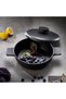 Cast Pro Döküm 24 cm Flat Pots and Pans Set - Black with Induction Base - 4