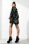 Green Patterned Short Kimono - 3