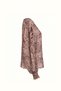 Bat Sleeve Patterned Transparent Chiffon Blouse - 2
