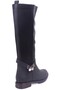 Dza07-436924 Black Daily Zippered Stretch Flat Heel Women's Boots - 4