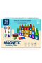 56 PCS Magnetic Building Tiles Set for Kids, Colourful Magnetic Construction Blocks, Educational STEM Learning Toys, Creative 3D Building Shapes & Castle Playset for Boys and Girls Ages 3+ - 4