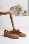 Women's Leather Velcro Perforated Summer Comfortable Casual Shoes - 2