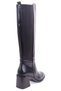 Dza07-3374043 Black Daily Stretch Women's Boots with 7 cm Thick Heels - 4