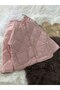 Pembe Kapitone Çocuk Ceket - 3