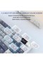لوحة مفاتيح ألعاب ميكانيكية K86 بتصميم 75% (TKL) و87 مفتاحًا - أزرق - 4