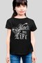 My Life Is Rock Black Girl's T-Shirt