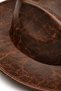 Brown Indiana Jones Western Cowboy Hat with Distressed Pattern Adult Party Costume Hat - 5
