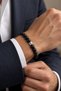 8mm Genuine Shungite Natural Stone Bracelet - Emf Protection with Alpaca Spacer - 3