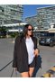 Oversize siyah blazer ceket - 2