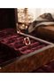 Burgundy Square Vintage Style Gold Color Earrings - 4