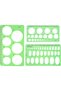 Circle Stencils Measuring Geometry Ruler, 3pcs Oval & Circle Templates Drawing Ruler, Technical Draw