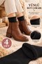 Women's Wool Winter Thick Terry Socks Thermal Socks Non-Elastic Boot Socks 4 Pairs - 3