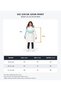 Girl's Black-White Fur Detailed Hooded Long Puffer Coat - 5