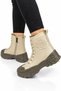 Women's Cold-Proof Lace-Up Detailed Boots Beige - 3