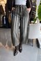 Olive Striped Barrel Jean Pants Per0111 - 2