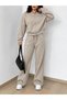 Women's long sleeve modal blouse and pants two-piece set with front zipper - 5