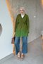 Chiffon Detail Cardigan Green - 4