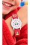 10 Atm Pool Sea Use-Red Silicone Cord Numbered Children's Wristwatch+Bracelet - 2