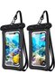2 Pack Waterproof Floating Phone Pouch, IPX8 Floating Waterproof Case with Lanyard Strap, Universal
